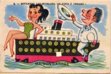 30000 Nimes - Maison-Carrèe (Algerien) Leporello, Humor, Schiffsausflug I-II