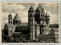 56653 W5471 Maria Laach , Eifel - Maria Laach Westtürme der Abteikirche