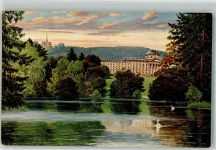 W3500 Kassel , Hess No. 2200B Schloss Wilhelmshöhe mit Herkules Wiro Künstlerkarte