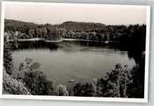 79713 W7880 Bad Säckingen Foto AK Wald- Cafe Gasthaus am Bergsee