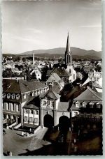79312 W7830 Emmendingen Foto AK Stadttor mit Ev. Stadtkirche