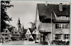 72202 W7270 Nagold Foto AK Gasthaus Brauerei Kirche