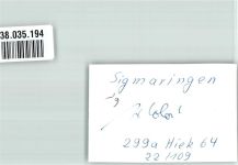 72488 W7480 Sigmaringen - Foto Original aus Archiv eines Ansichtskartenverlages