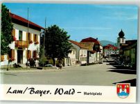 93462 W8496 Lam , Oberpf Foto AK Marktplatz