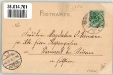 38871 O3705 Ilsenburg 1898 Gebrauchsspuren Ilsenstein Kreuz Lithographie