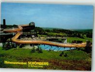75328 W7542 Schömberg b Neuenbürg, Württ Foto AK Schwimmbad