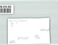 79618 W7888 Rheinfelden , Baden FOTO KEINE AK Ort handschriftlich Foto Original aus Archiv eines Ansichtskartenverlages