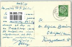 63679 W6479 Schotten , Hess 1958 Foto AK Denkmal Bismarckturm Taufstein