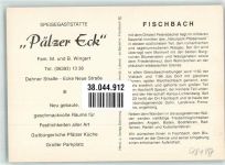 66996 W6781 Fischbach bei Dahn FOTO KEINE AK Gasthaus Pfälzer Eck