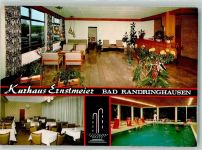 32257 W4980 Bad Randringhausen Werbe AK Sanatorium Kurhaus Ernstmeier mit Schwimmbad