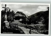 77887 W7595 Sasbachwalden Foto AK Wegkreuz Schwarzwald-Idylle