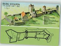 01833 O8350 Stolpen - Burg Grundriss
