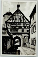 74595 W7183 Langenburg , Württ Foto AK Stadttor