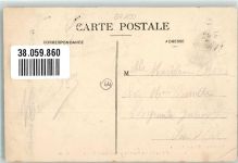 64100 Bayonne 1912 Gebrauchsspuren La Place et le Pont Saint-Esprit Briefmarke Bildseite