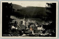 79853 W7825 Lenzkirch 1929 Foto AK Kirche