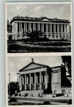 Posen Poznan Foto AK Bibliothek Stadttheater