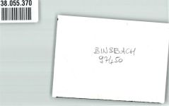 97450 W8725 Binsbach FOTO KEINE AK Kirche Ort handschriftlich Foto Original aus Archiv eines Ansichtskartenverlages