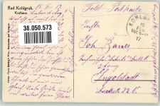82433 W8112 Bad Kohlgrub 1917 - Kurhaus Feldpost WK I