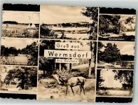 04779 O7264 Wermsdorf Foto AK Horstsee Häuschenteich Tiefer Teich Dreibrückenteich