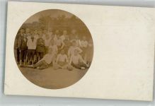 Fußballspiel 1918 Fußballmannschaft Privatfoto AK