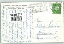 83457 W8232 Bayerisch Gmain Foto AK Cafe Pension Dreher am Hessing Terrasse Verlag Ernst Baumann