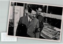W8000 München Sammelbild Der Führer und Rudolf Heß besichtigen den Bau des Führerhauses Sammelwerk Nr. 15 Adolf Hitler Nr. 113 Gruppe 64 Hitler KEINE AK