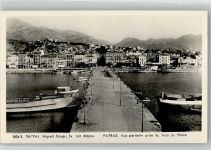Patras Foto AK Hafen