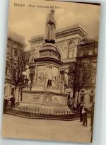 Milano Leonardo Da Vinci Denkmal Foto AK