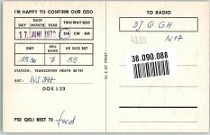 46483 W4230 Flüren 1970 FOTO KEINE AK Amateurfunk QSL-Karte