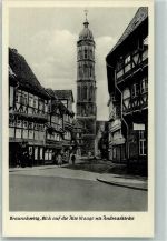 38100 W3300 Braunschweig Foto AK Andreas- Kirche Alte Waage