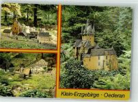 09569 O9388 Oederan 1992 Foto AK Klein Erzgebirge Burg Kirche Dorf