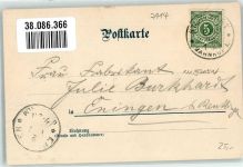 72805 W7414 Lichtenstein , Württ Lithographie / Künstlerkarte Schloss Lichtenstein s´Bärbele Hauffs Lichtenstein