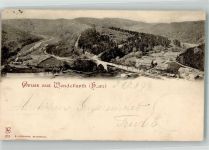 38889 O3721 Wendefurth 1899 - Panorama des Ortes mit Bodebrücke Verlag Lederbogen 252