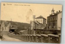 Pepinster 1917 Gebrauchsspuren Bahnhof Eisenbahn Krankenhaus Feldpost WK I
