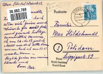 39576 O3500 Stendal Künstlerkarte Marienkirche mit Rathaus