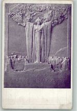 Prag Praha St. Suchard Mutter der Königreiche Ehrentafel Denkmal Gebrauchsspuren