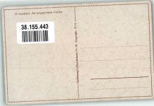 Der eingebildete Kranke Hanfstaengel`s Künstlerkarte Nr. 38 Kaulbach, H. von Künstlerkarte