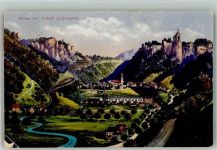 72805 W7414 Honau , Württ 1921 Gebrauchsspuren Schloss Lichtenstein