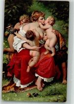 W8000 München Caritas säugt Kinder Erotik Nr. 47013 Stengel + Co Künstlerkarte