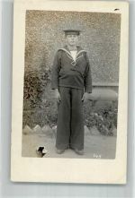 Englischer Matrose der HMS Ganges Marine Privatfoto AK