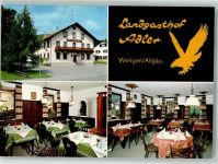 87466 W8967 Wengen , Allgäu Foto AK Landgasthaus Adler