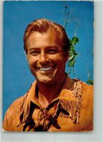Lex Barker als Old Shatterhand im Film Winnetou I. Teil Karl May Foto AK