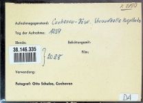 27472 W2190 Döse FOTO KEINE AK Foto montiert auf Karton Strandhalle Kugelbake