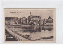 AK aus Marienburg Malbork in Westpreußen, seltene Minikarte, 1928 gelaufen, gut erhalten.