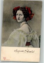 Portrait Auguste Strobel Haarmode