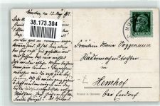 Kleines Mädchen mit einer Taube auf der Hand Taube 1912 Künstlerkarte