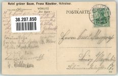 06786 O4414 Wörlitz 1909 - Hotel grüner Baum