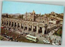 Mexiko City Foto AK Omnibus Auto Basilica de Guadalupe