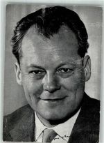 Portrait des SPD-Politikers Brandt, Willy Foto AK