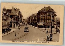 90000 Belfort Foto AK Gasthaus Geschäft Straßenbahn Place Corbis